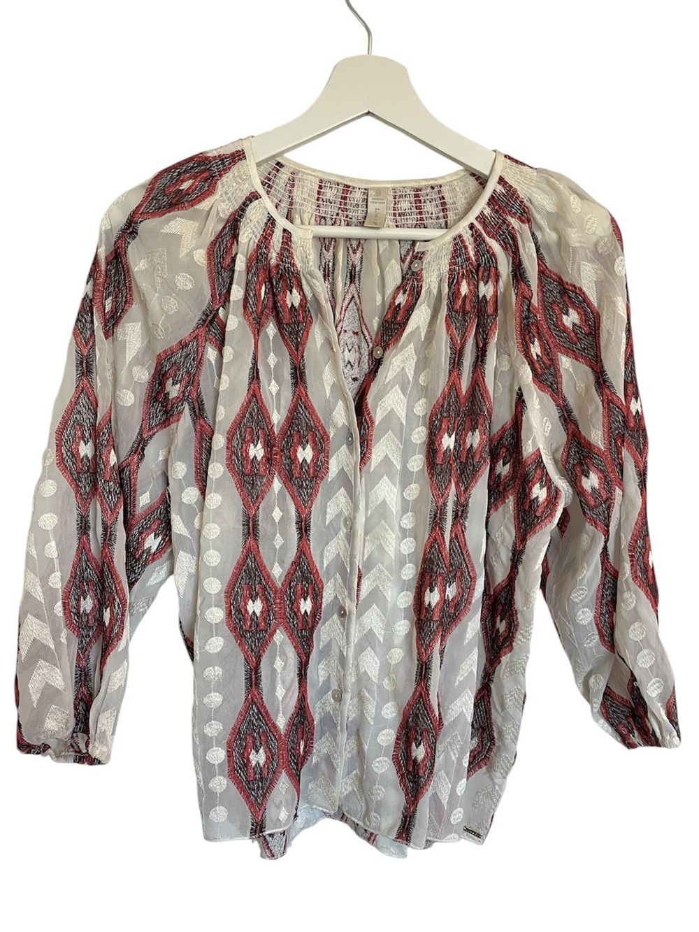 Line & Dot Anthropologie Boho Top